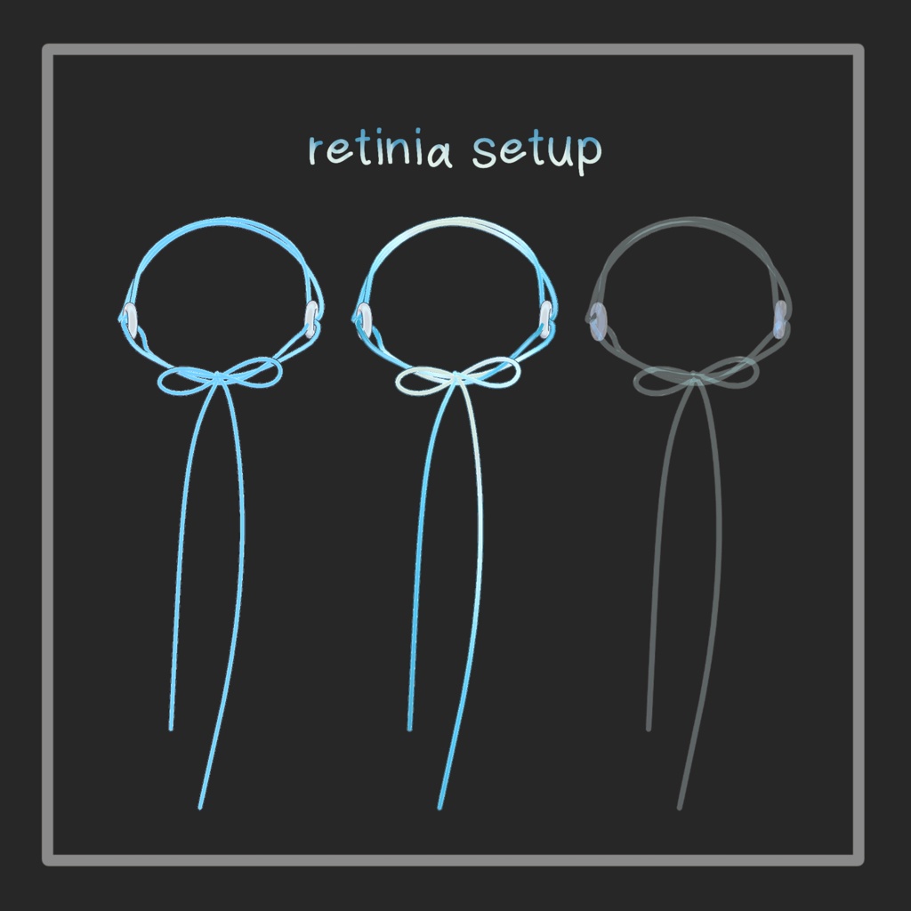 【VRC想定】紐カチューシャ(string headband)