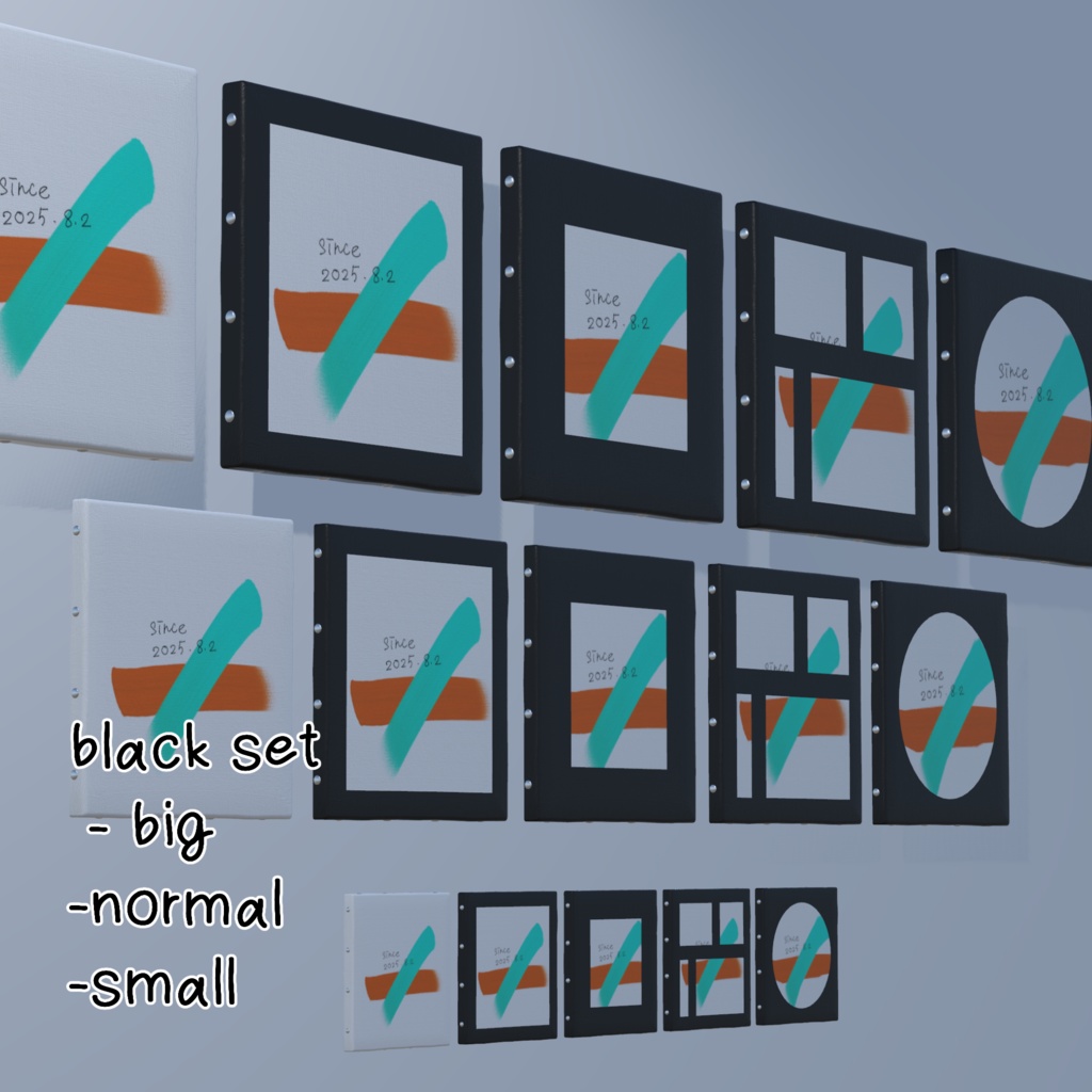 Free【VRCworldasset】キャンバスアート-canvas art