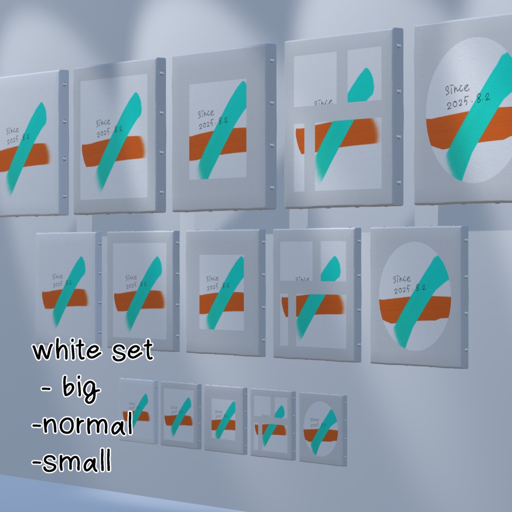 Free【VRCworldasset】キャンバスアート-canvas art