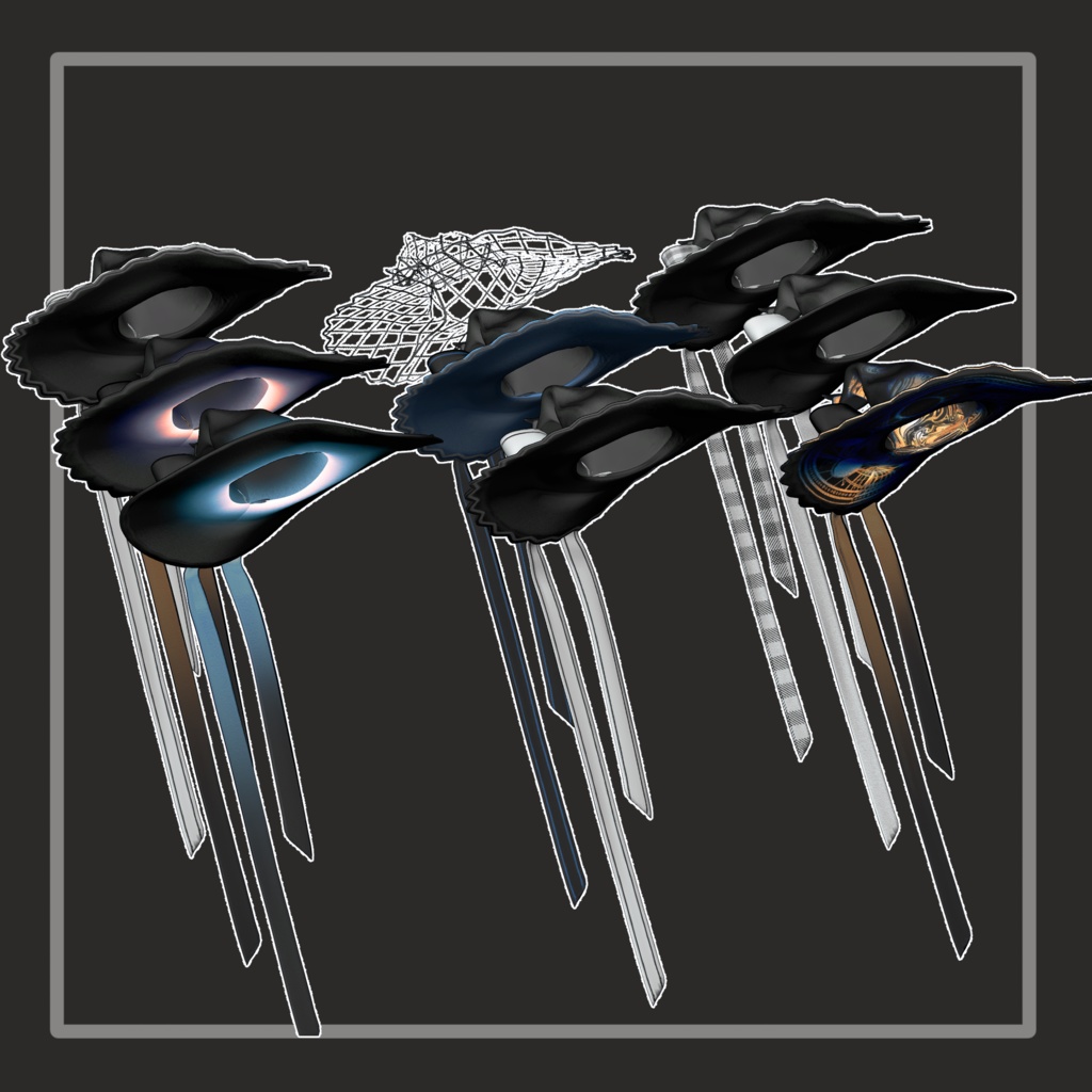 ❢ショップ再開sale❢【VRC想定】魔女の帽子(witch hat)