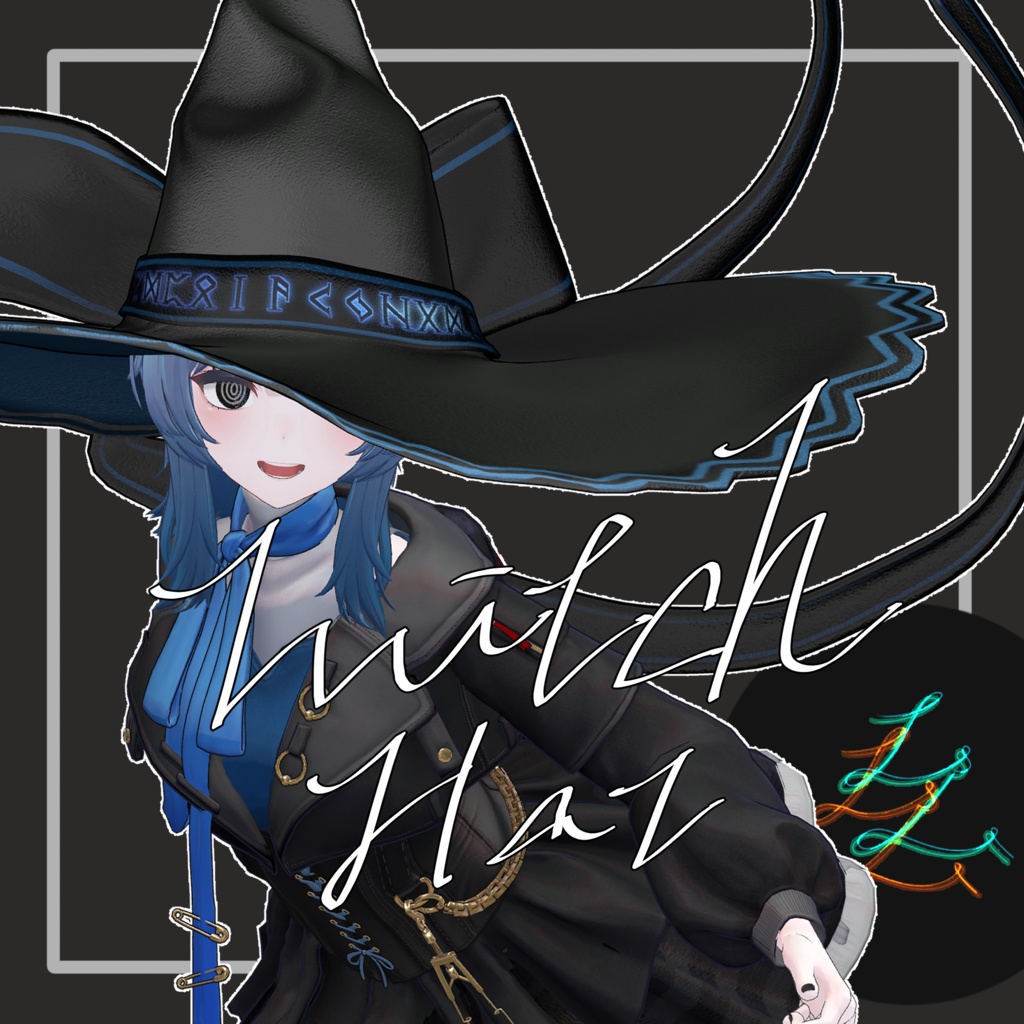 ❢発売セール 🎩❢【VRC想定】魔女の帽子（witch hat）