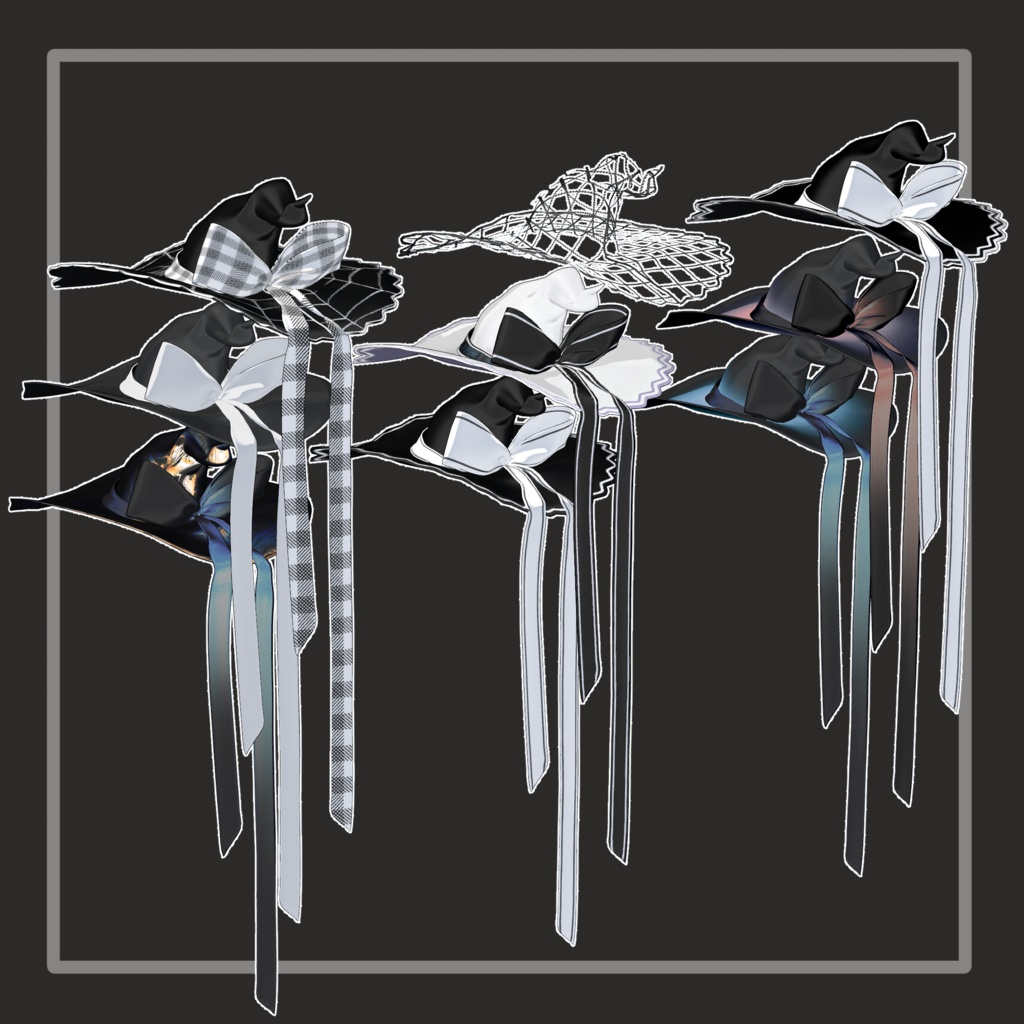 ❢ショップ再開sale❢【VRC想定】魔女の帽子(witch hat)