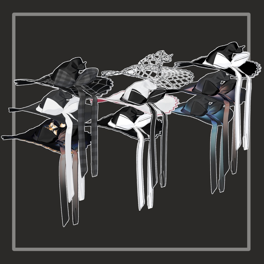 ❢ショップ再開sale❢【VRC想定】魔女の帽子(witch hat)