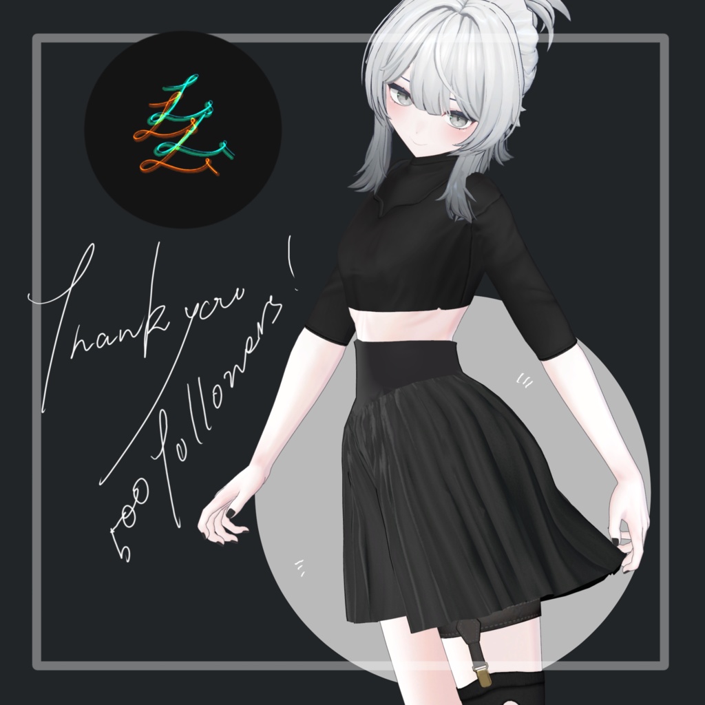 フォロワー様500人記念【VRC想定】pleatspants