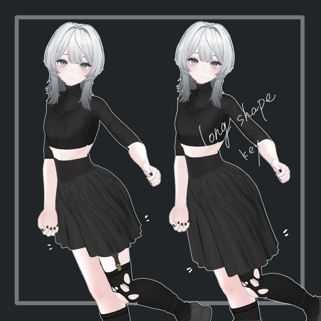 フォロワー様500人記念【VRC想定】pleatspants