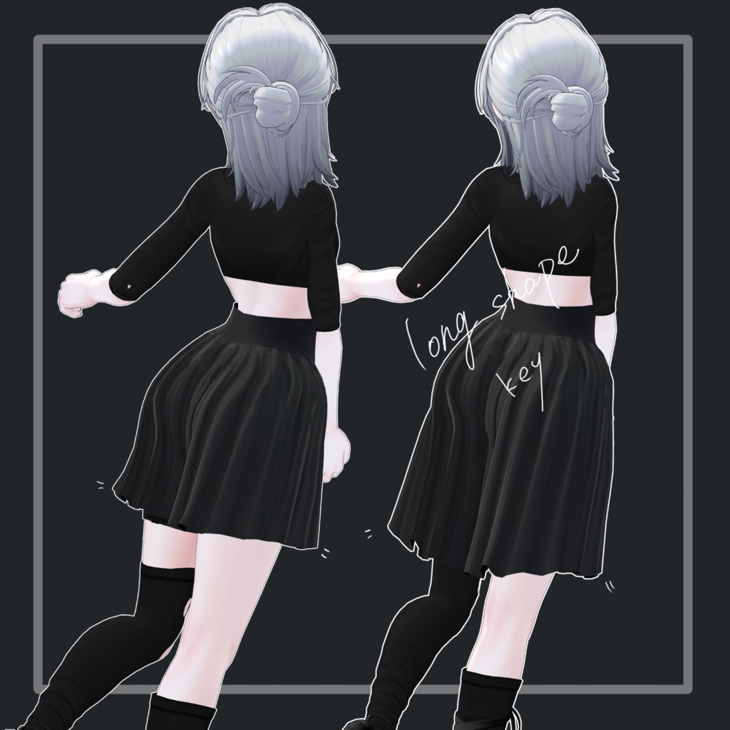 フォロワー様500人記念【VRC想定】pleatspants