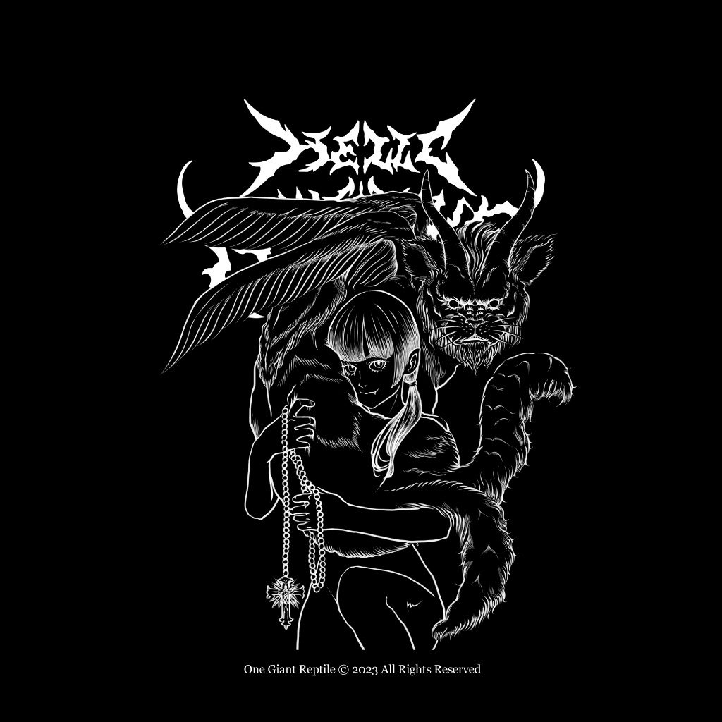 NEKOTIVE-Gothic ゴシックマガジン【003】 少女とねこ Girl Rockstar Magazine graphic shirts