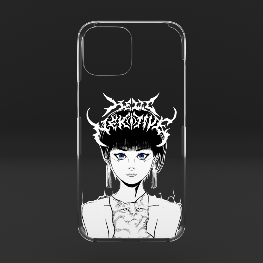 NEKOTIVE-ブルーアイの少女とねこ【008】iPhone スマホケース