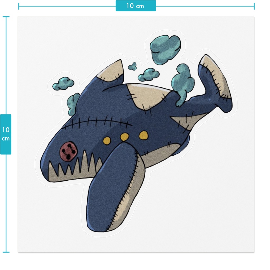 拾いぬいぐるみステッカー