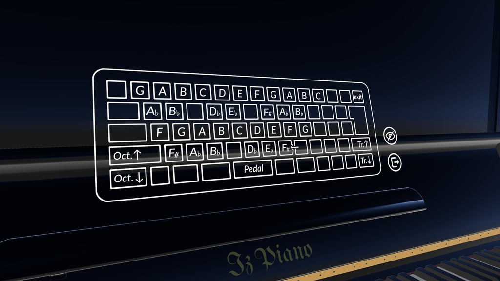 【9/3 Update】IZPiano【演奏できるVRCアセット】