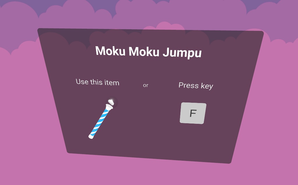 【無料】足元にかわいい雲が出てくるワールドギミック 【Moku Moku Jumpu】