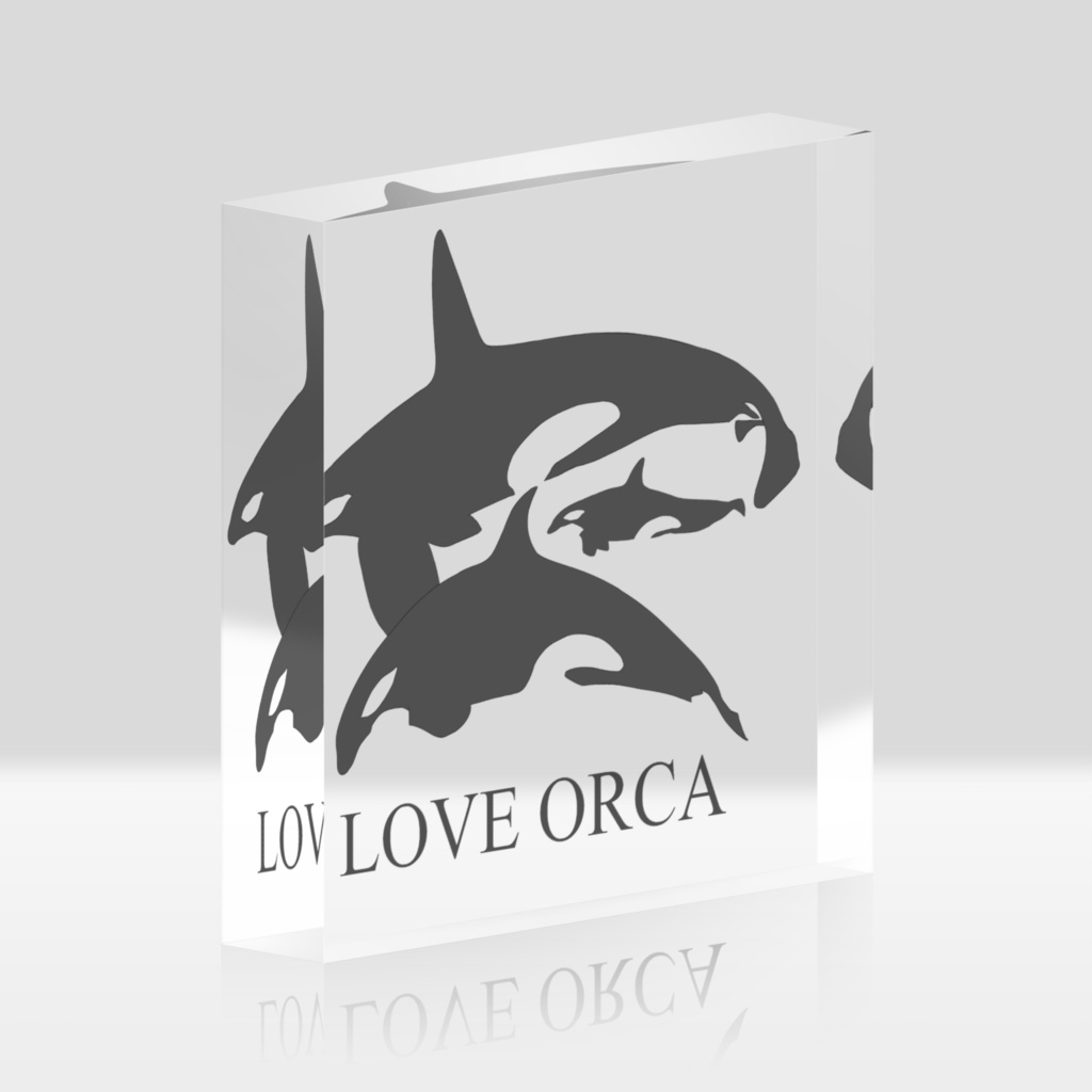 LOVE ORCA アクリルブロック