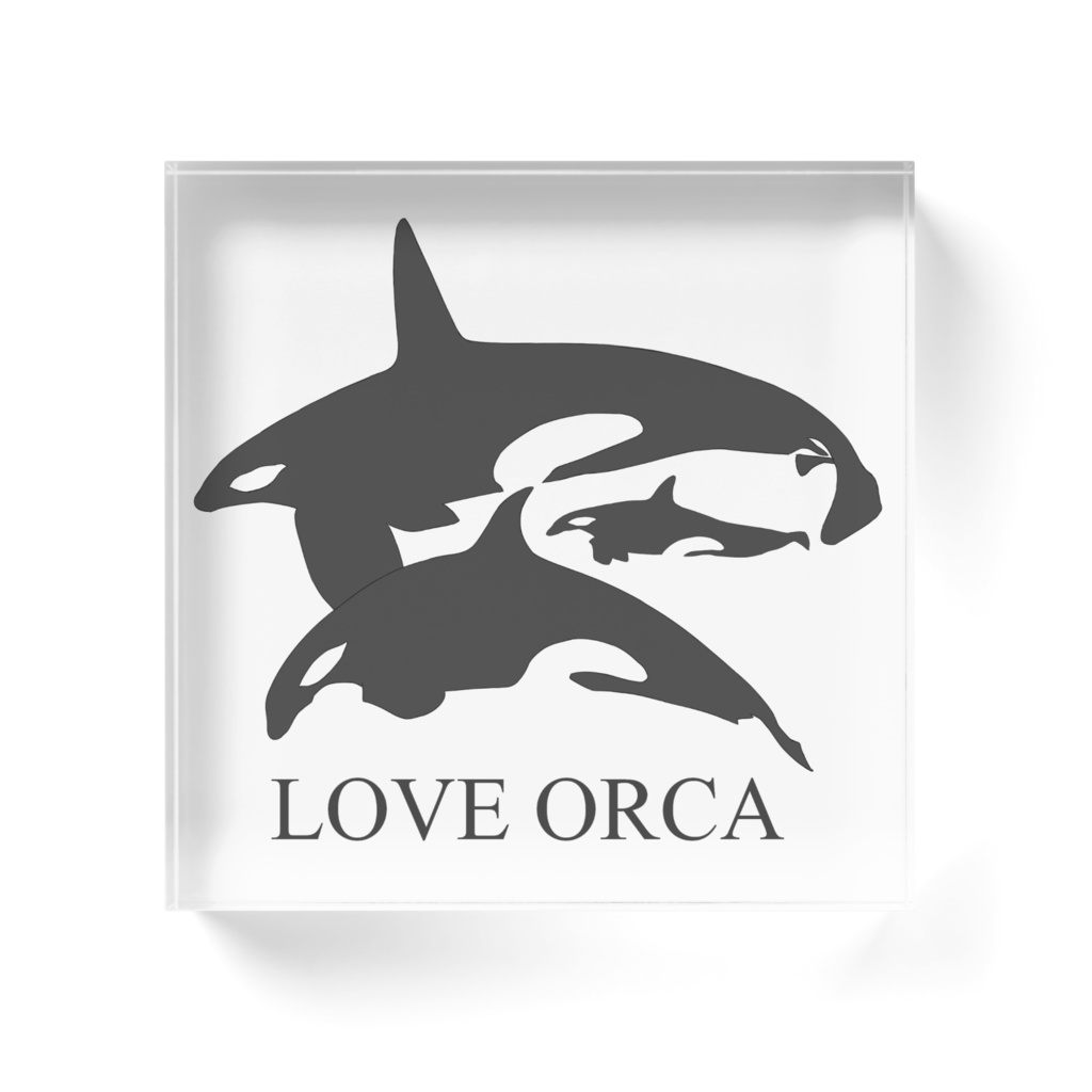 LOVE ORCA アクリルブロック