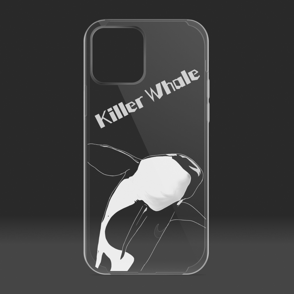 Killer Whale クリアiPhoneケース
