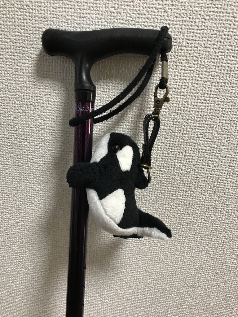 シャチの杖ホルダー メタルラックなどにも