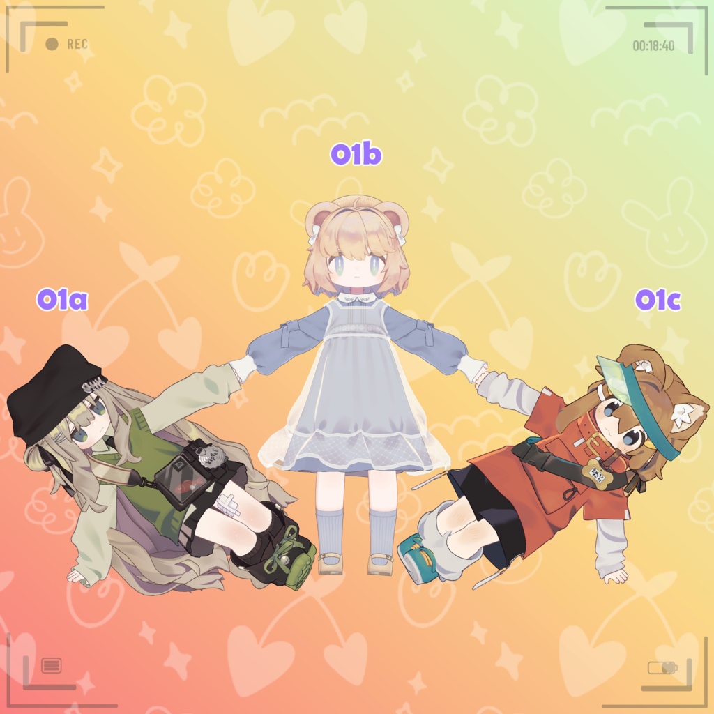 【VRC まめふれんず 体操 ポーズセット】VRC MameFriends Gymnastics Pose Set 🐙 @claracg_hkjp