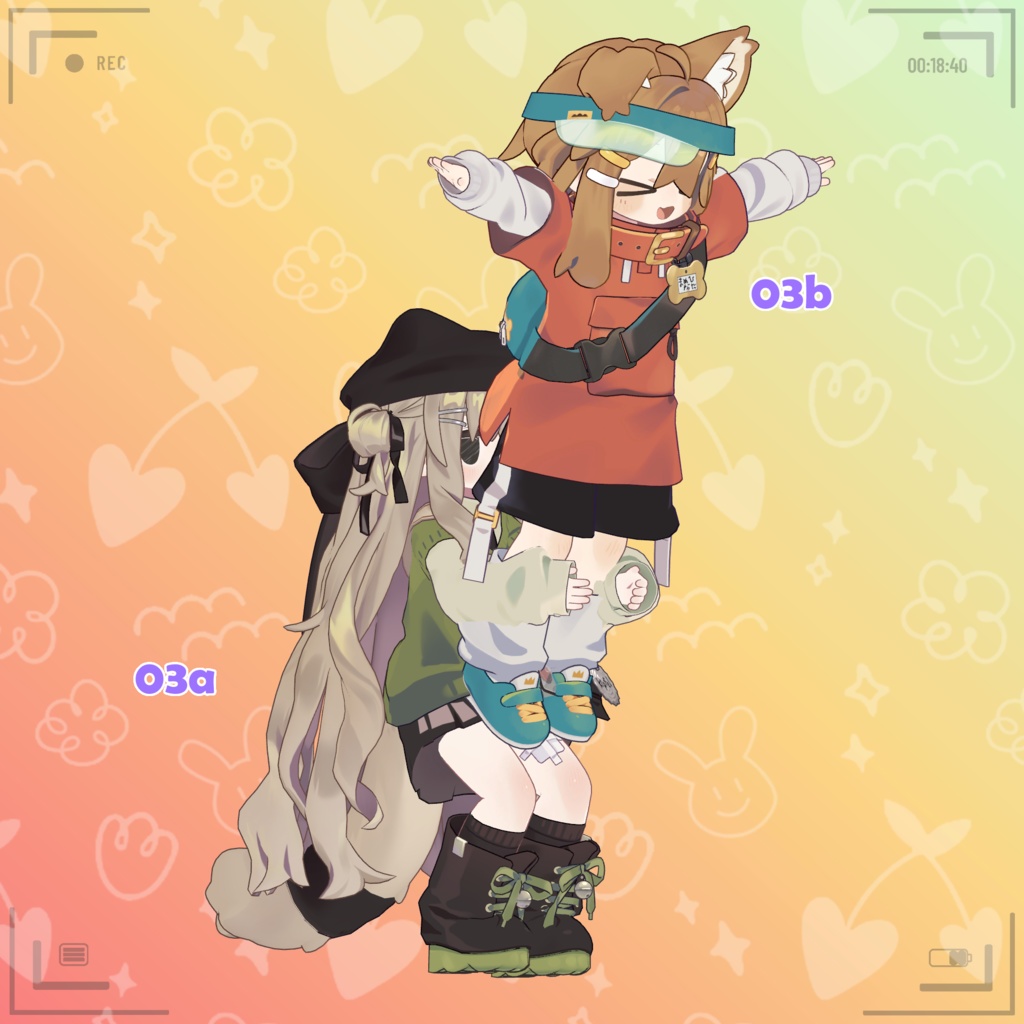 【VRC まめふれんず 体操 ポーズセット】VRC MameFriends Gymnastics Pose Set 🐙 @claracg_hkjp