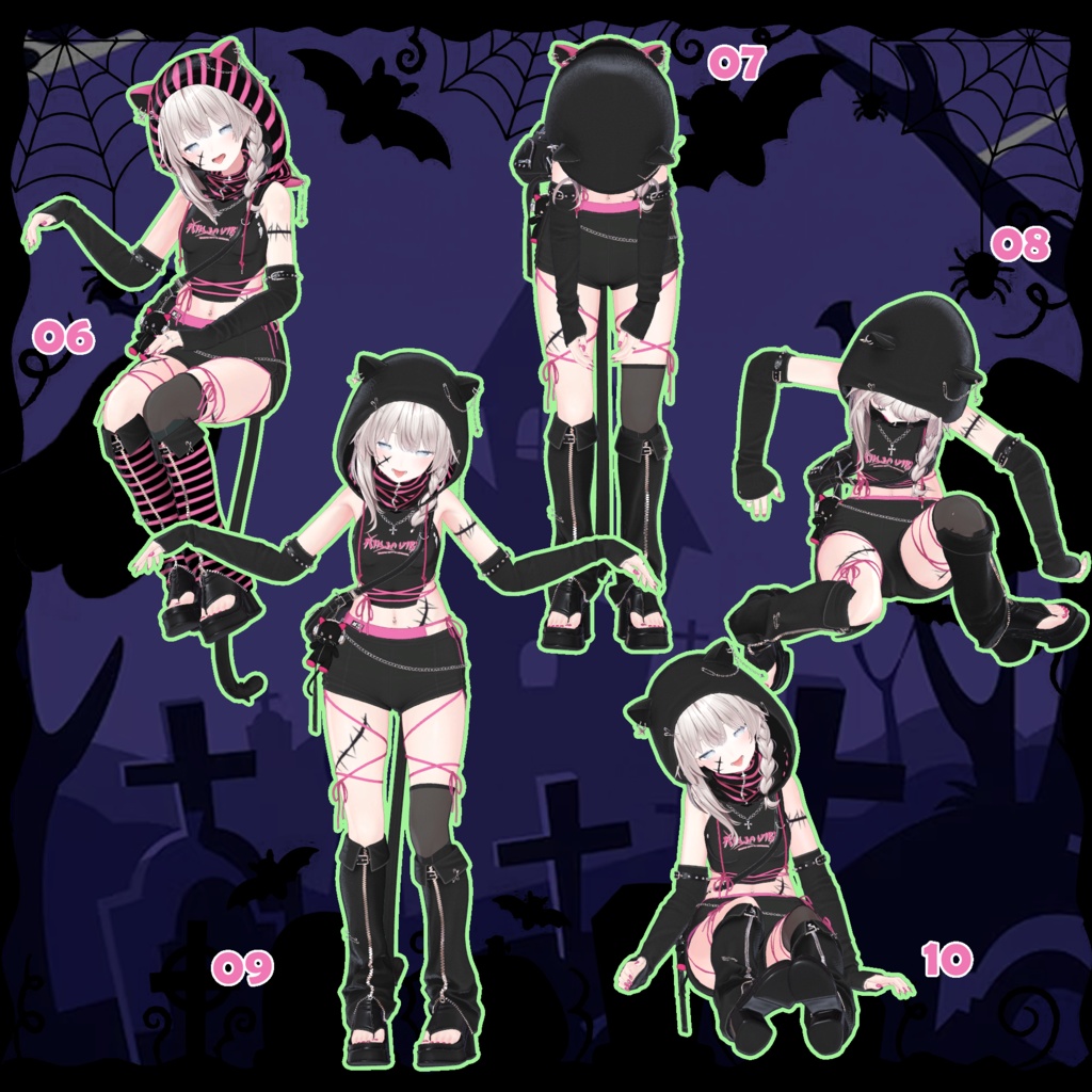 【無料版あり】【VRC ゾンビ ポーズ + ロコモーションセット】VRC Zombie Pose + LocoMotion Set🐙