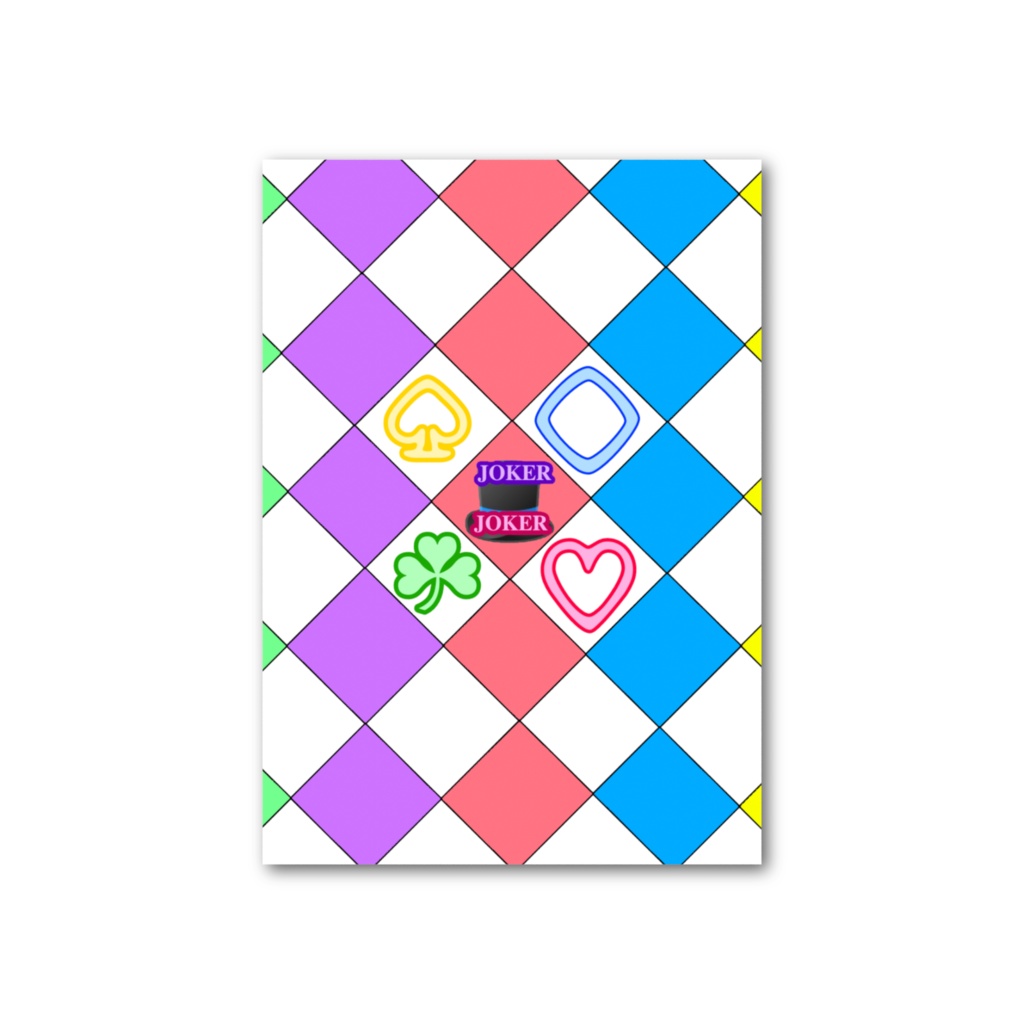 トランプ猫 フォト風カード