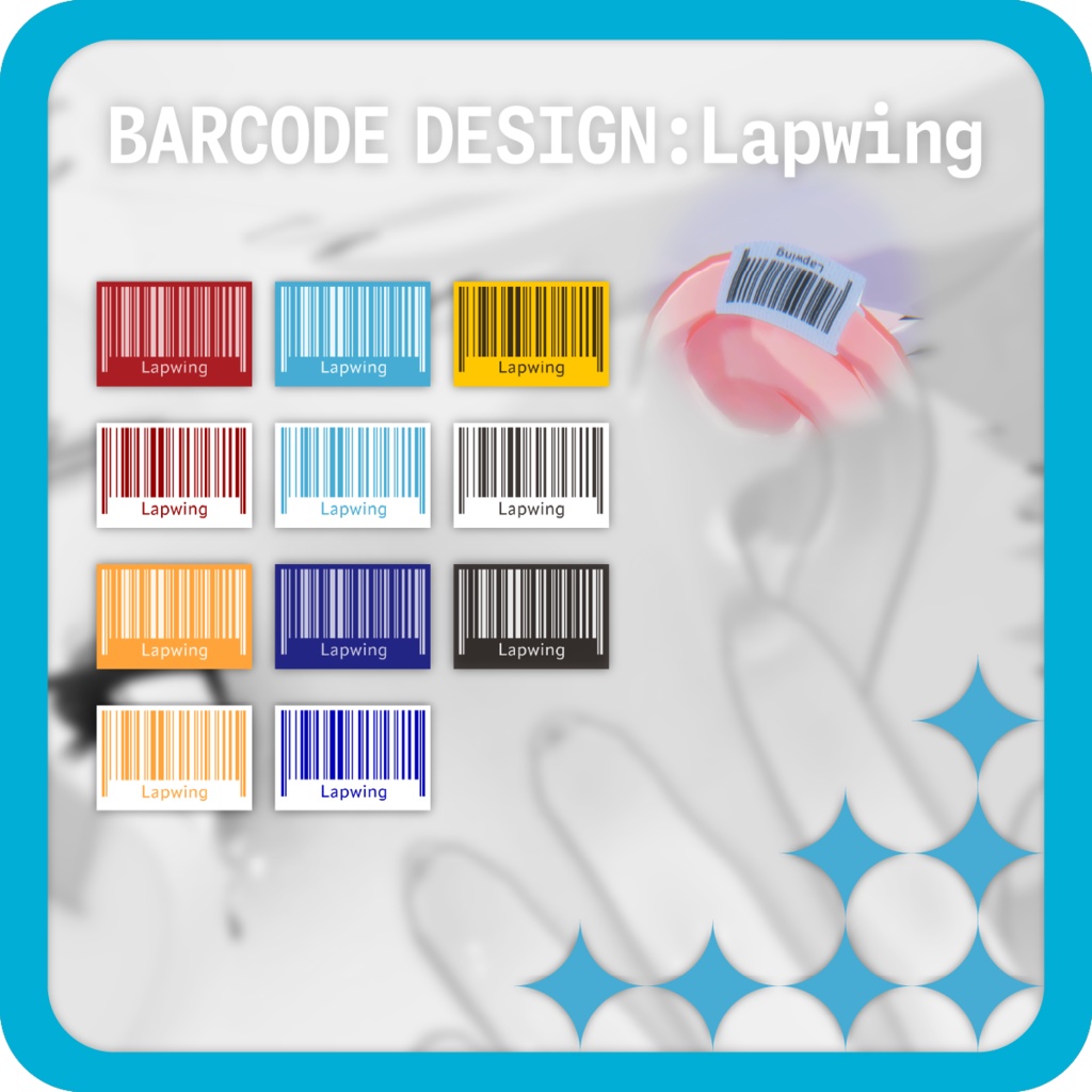 Barcode tag ear cuff