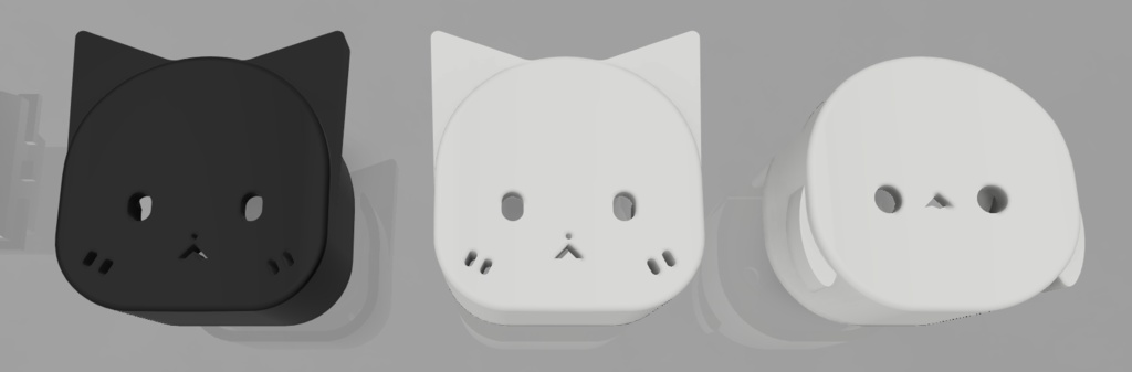 着脱式キーキャップ LuminouShift 黒猫 / 白猫 / シマエナガ