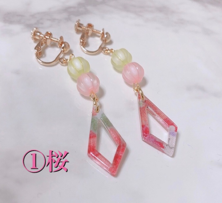 和柄٭❀*春心地イヤリング