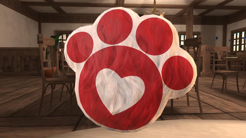 【VRChat】もふらふ公式クッション【3Dモデル】