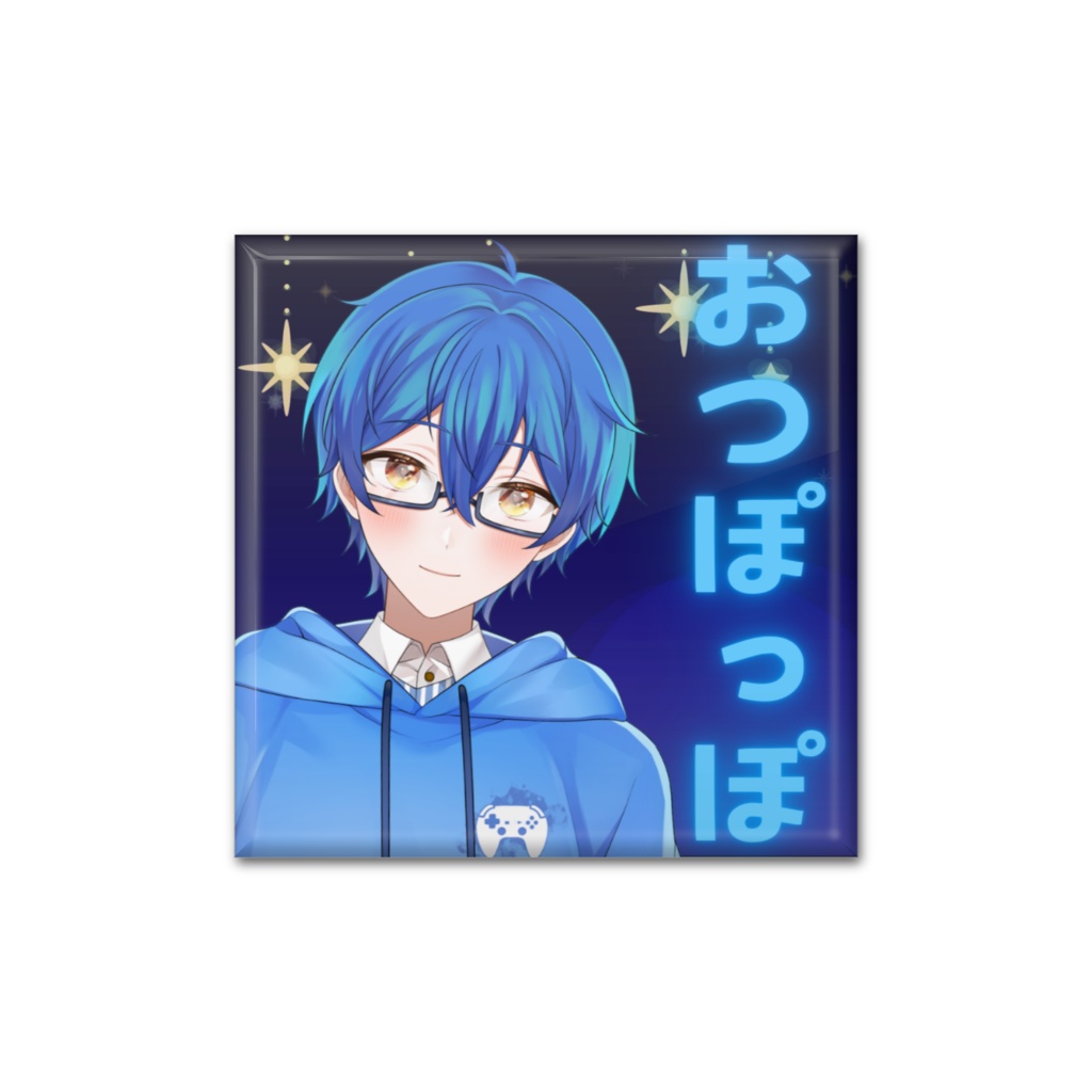 角缶バッジ（おつぽっぽver）