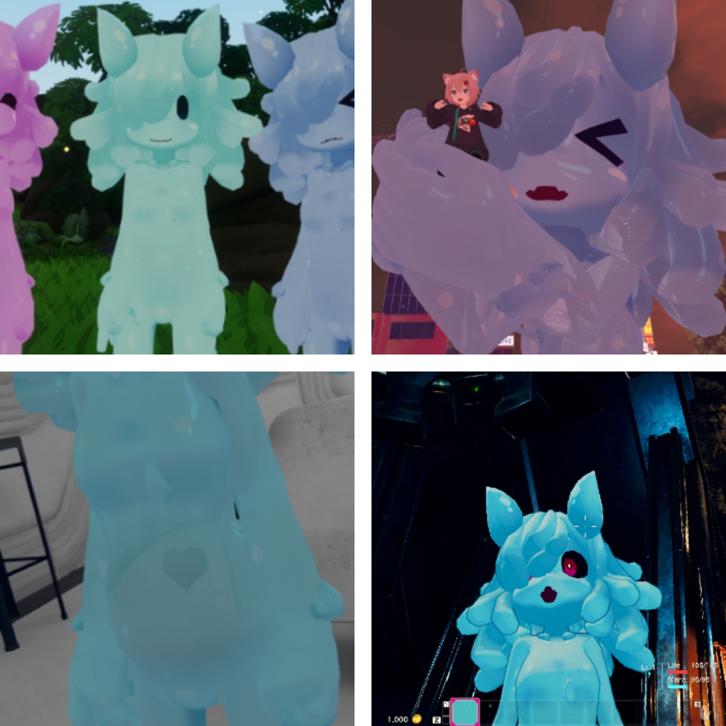 Multipurpose Slime 3D avatar "Pepero" 多目的スライム3Dアバター「ぺペロ」