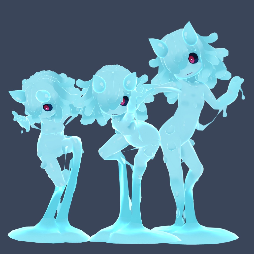 Multipurpose Slime 3D avatar "Pepero" 多目的スライム3Dアバター「ぺペロ」