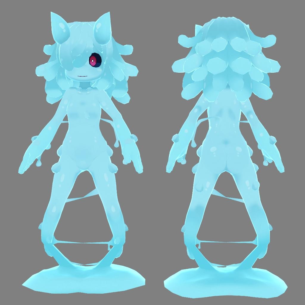 Multipurpose Slime 3D avatar "Pepero" 多目的スライム3Dアバター「ぺペロ」