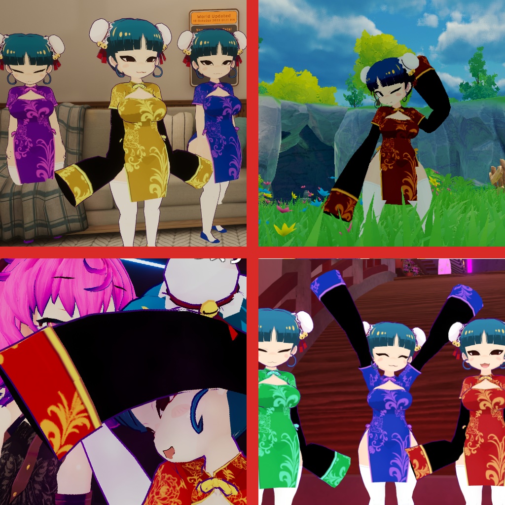 Multipurpose China Girl 3D avatar "Huajiao" 多目的萌袖3Dアバター 「花椒(ホワジャオ)」