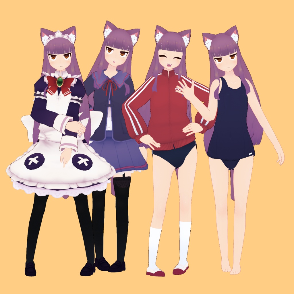 Multipurpose Maid 3D avatar "Sikimi Himeno" 多目的メイド3Dアバター「姫野 樒」