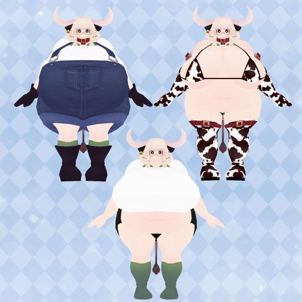 MultipurposeChubby3DAvatar"Tokumori Coussinet" 多目的ぽっちゃり3Dアバター「トクモリクシネ」