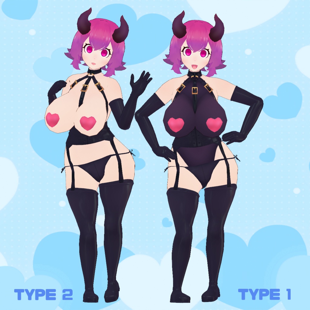 MultipurposeSuccubus3DAvatar"Dauras Lilly(ver.Early)" 多目的サキュバス3Dアバター「ダウラスリリィ(初期デザイン)」