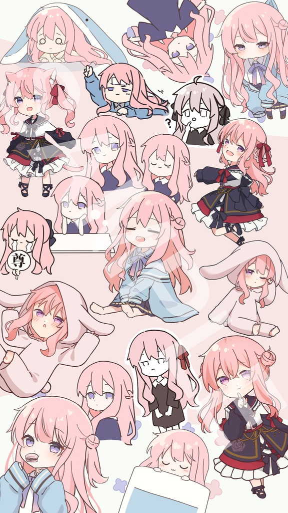 【ダウンロード商品】スマホ壁紙（ミニゆめはみちみち壁紙）