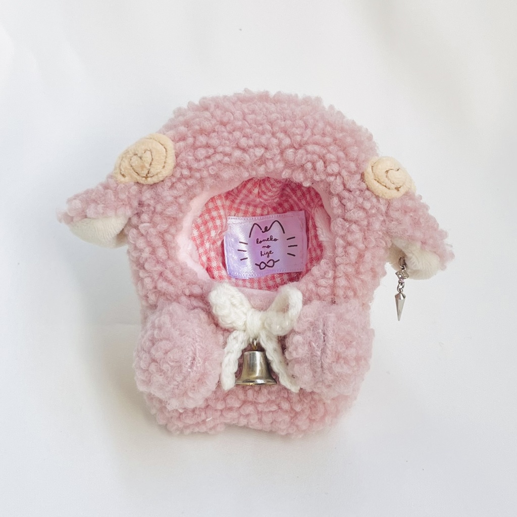 【にじぱぺっと】ぴんくのひつじきぐるみ