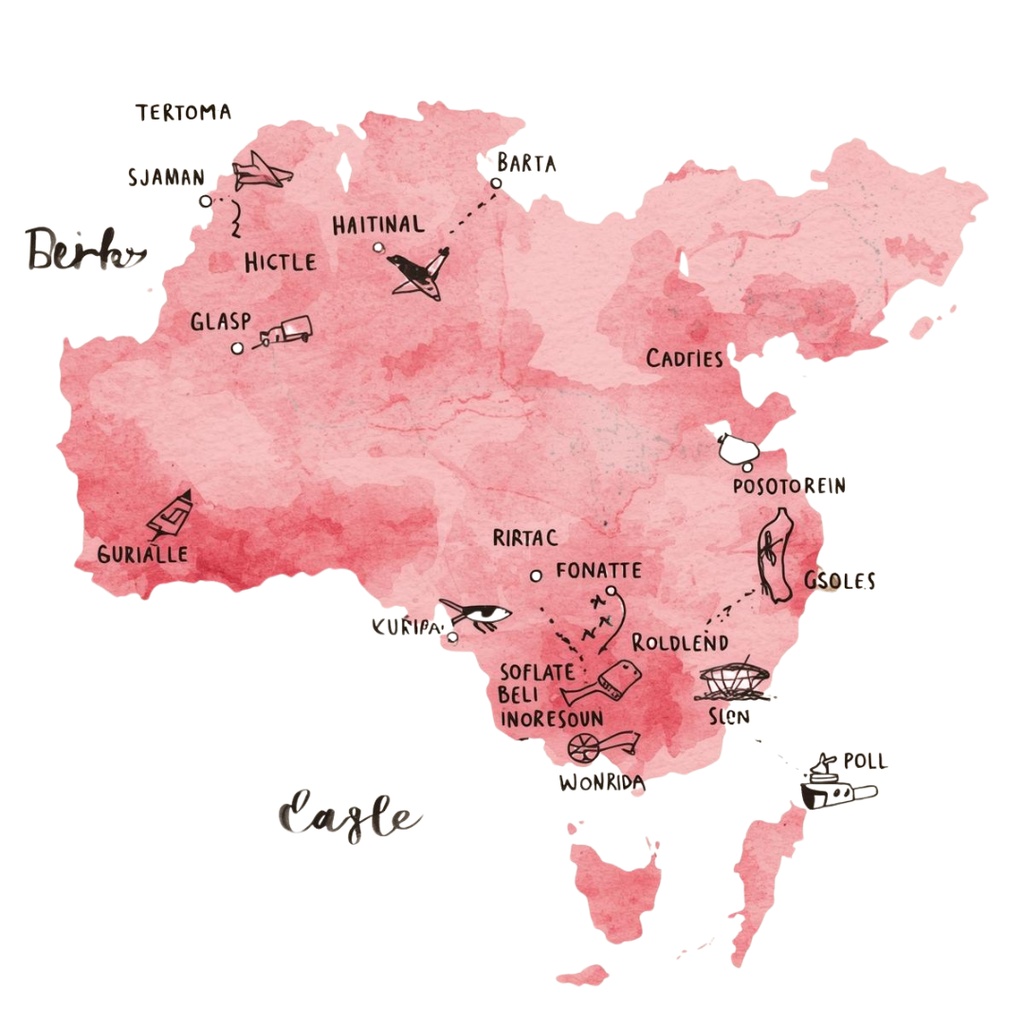 「ピンクの大人可愛い水彩旅行クリップアート23選|PNG形式」