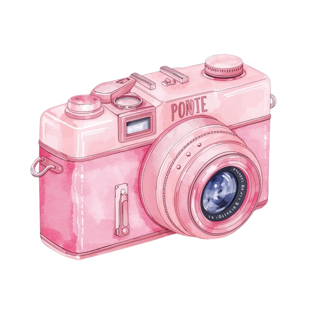 「ピンクの大人可愛い水彩旅行クリップアート23選|PNG形式」