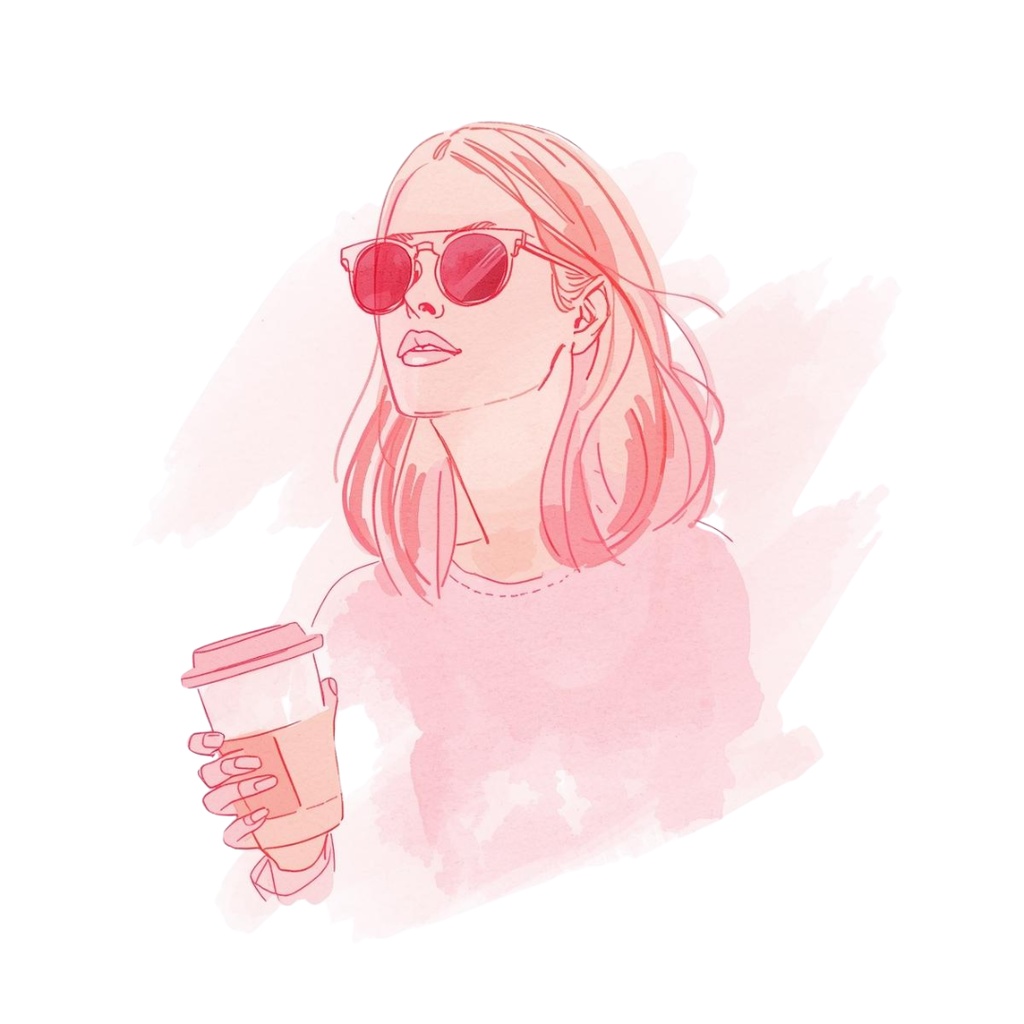 「ピンクの大人可愛い水彩旅行クリップアート23選|PNG形式」