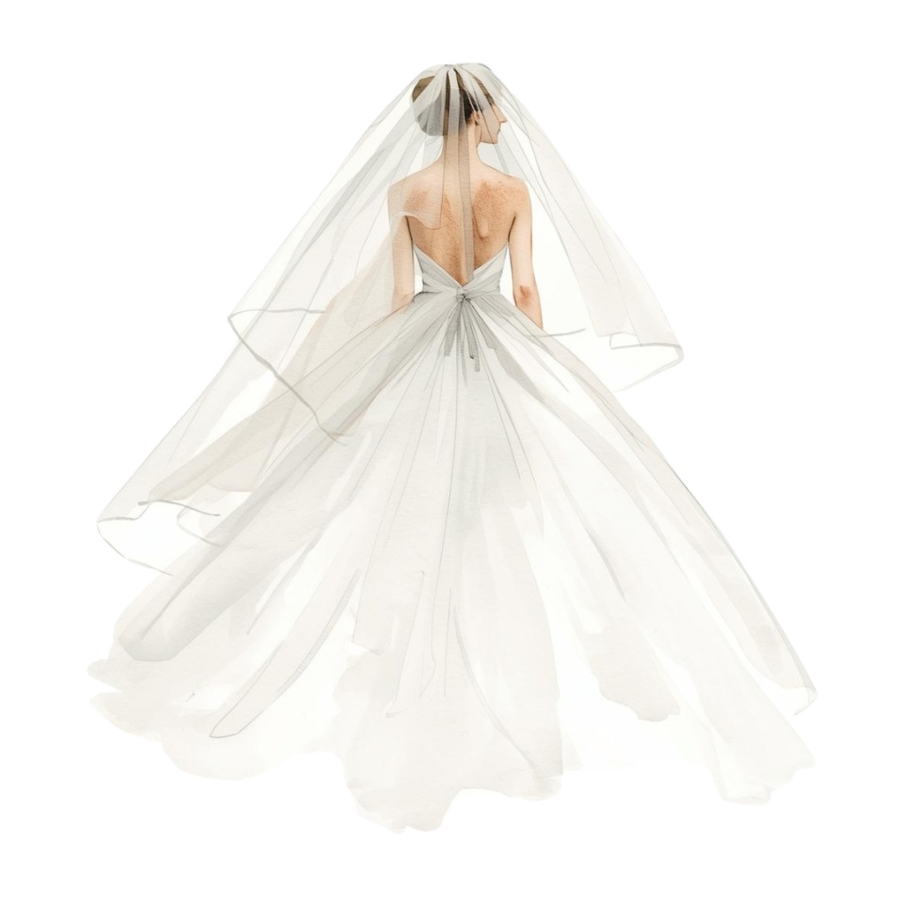 淡い水彩ウェディング クリップアート素材31セット|PNG透明背景|結婚式デザイン素材