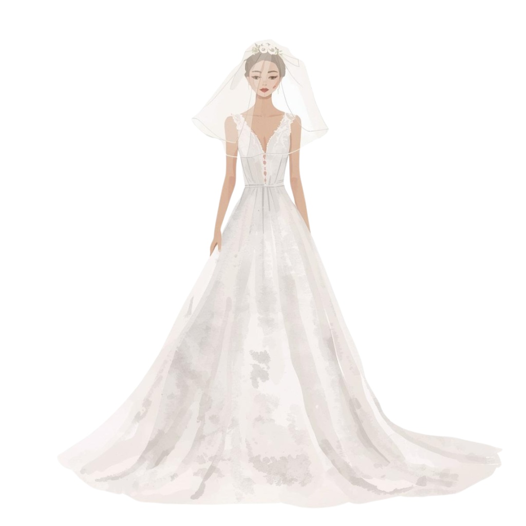 淡い水彩ウェディング クリップアート素材31セット|PNG透明背景|結婚式デザイン素材