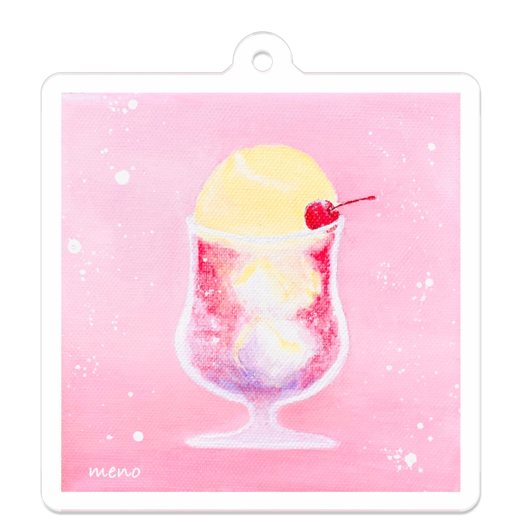 「春の東雲クリームソーダ」アクリルキーホルダー