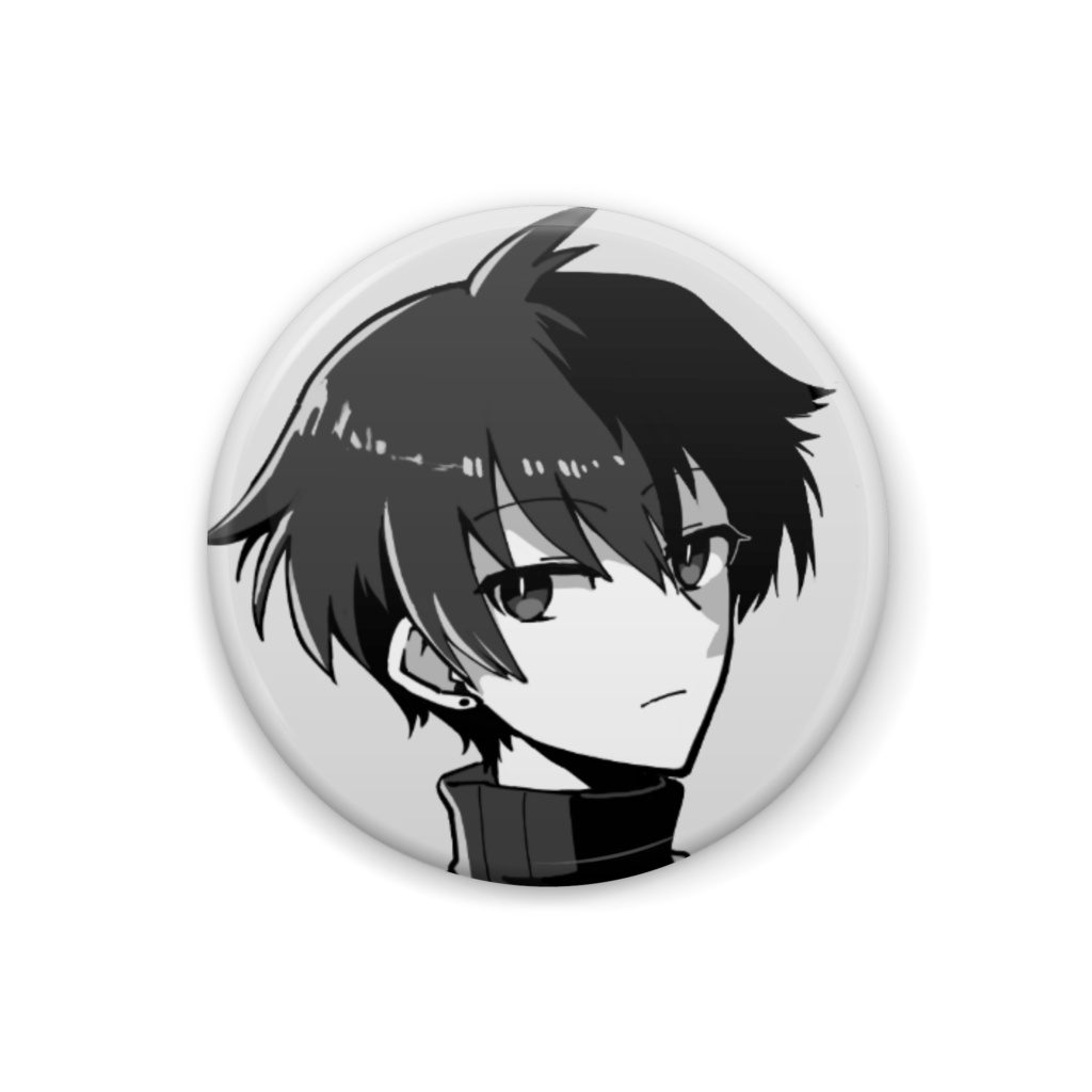 【常設】黒 - ZENO 缶バッチ