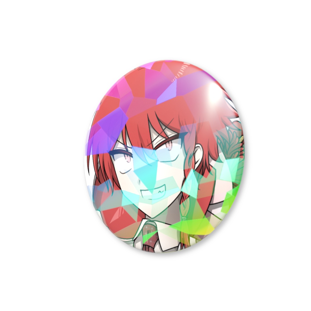 10周年祝缶バッチ - 赤