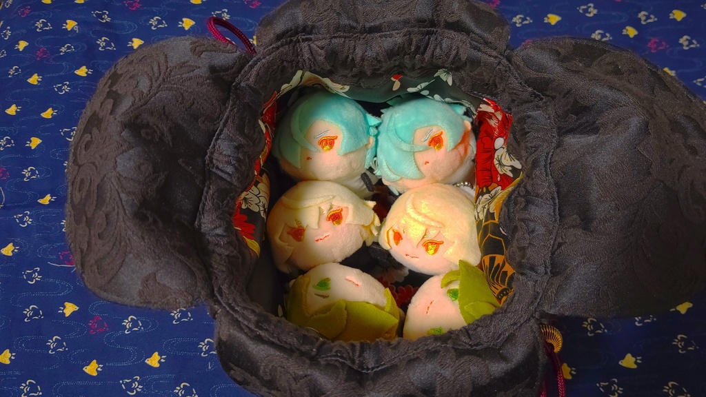 刀ミュ 源氏 髭切 膝丸 イメージ巾着