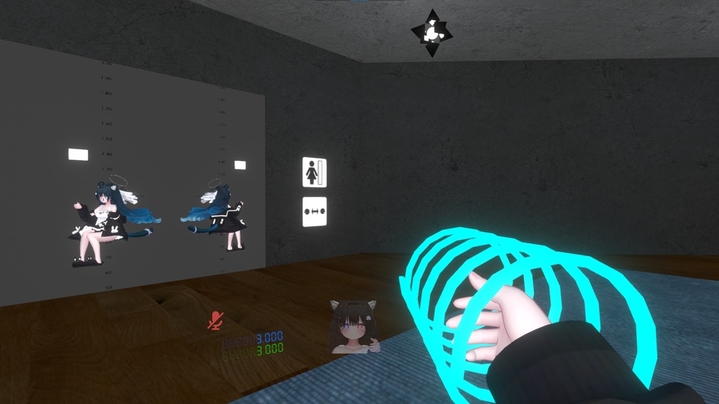 【無料】速度計HUD【アバターギミック】