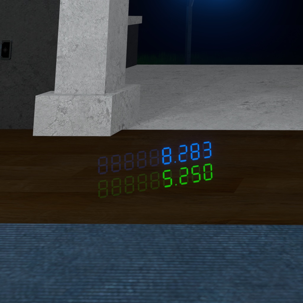【無料】速度計HUD【アバターギミック】