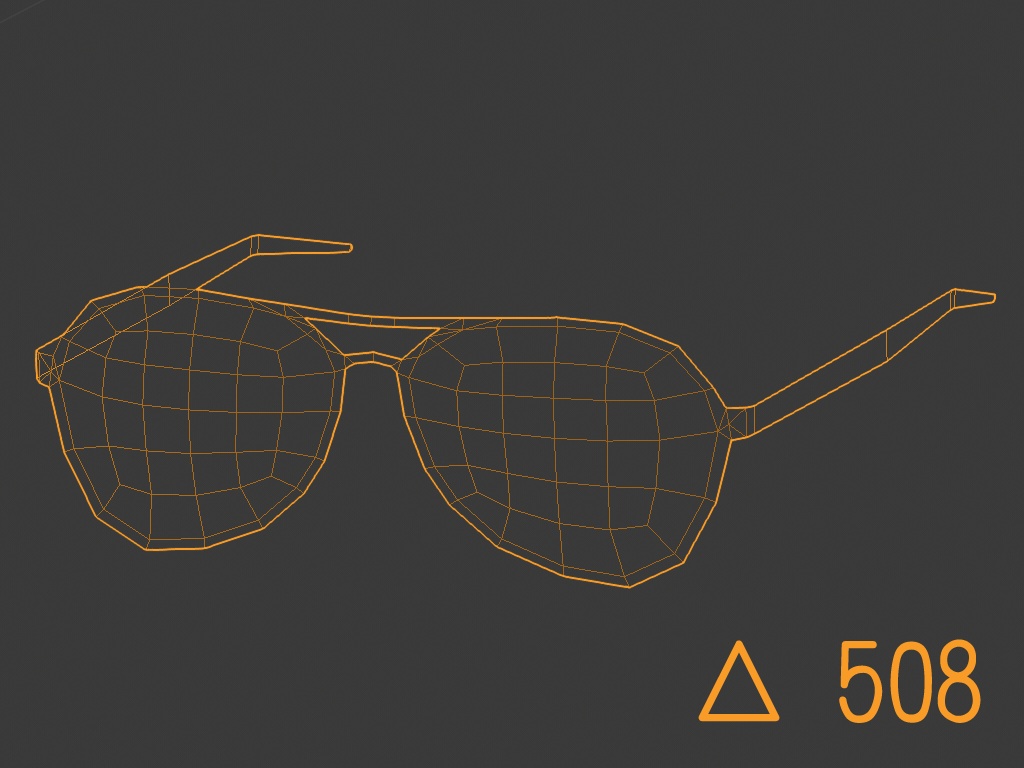 サングラス 3Dモデル 【VRC使用想定】