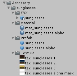 サングラス 3Dモデル 【VRC使用想定】